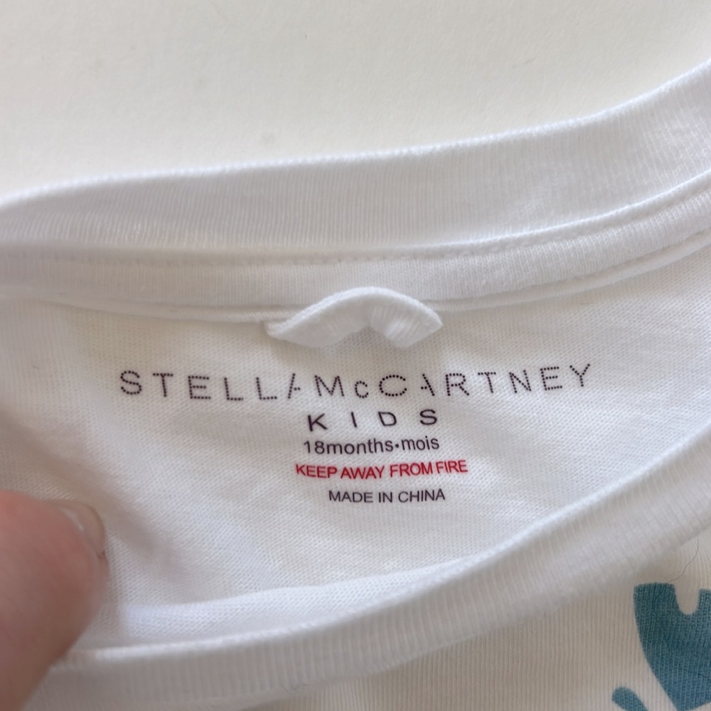Girls Stella McCartney Kids Short Sleeve Tee - Picture 5 of 6